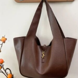 Brown Leather Tote Bag